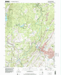 Oakland Maryland Historical topographic map, 1:24000 scale, 7.5 X 7.5 Minute, Year 1997
