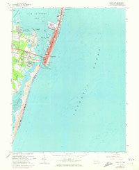 Ocean City Maryland Historical topographic map, 1:24000 scale, 7.5 X 7.5 Minute, Year 1964