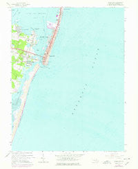 Ocean City Maryland Historical topographic map, 1:24000 scale, 7.5 X 7.5 Minute, Year 1964