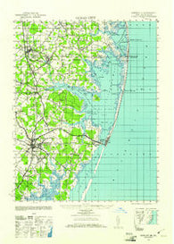Ocean City Maryland Historical topographic map, 1:62500 scale, 15 X 15 Minute, Year 1942