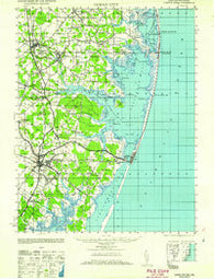 Ocean City Maryland Historical topographic map, 1:62500 scale, 15 X 15 Minute, Year 1961