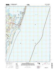 Ocean City Maryland Current topographic map, 1:24000 scale, 7.5 X 7.5 Minute, Year 2016