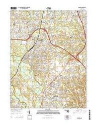Odenton Maryland Historical topographic map, 1:24000 scale, 7.5 X 7.5 Minute, Year 2014