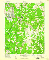 Odenton Maryland Historical topographic map, 1:24000 scale, 7.5 X 7.5 Minute, Year 1957