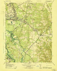 Odenton Maryland Historical topographic map, 1:25000 scale, 7.5 X 7.5 Minute, Year 1946