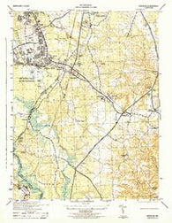 Odenton Maryland Historical topographic map, 1:31680 scale, 7.5 X 7.5 Minute, Year 1944