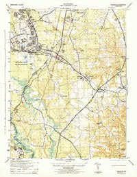 Odenton Maryland Historical topographic map, 1:31680 scale, 7.5 X 7.5 Minute, Year 1944