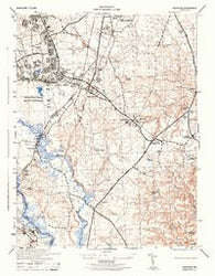 Odenton Maryland Historical topographic map, 1:31680 scale, 7.5 X 7.5 Minute, Year 1944