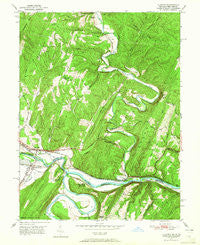 Oldtown Maryland Historical topographic map, 1:24000 scale, 7.5 X 7.5 Minute, Year 1950