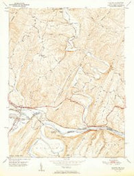 Oldtown Maryland Historical topographic map, 1:24000 scale, 7.5 X 7.5 Minute, Year 1951