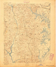 Owensville Maryland Historical topographic map, 1:62500 scale, 15 X 15 Minute, Year 1892