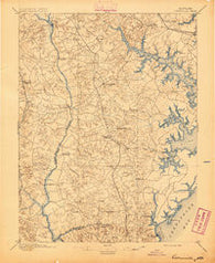 Owensville Maryland Historical topographic map, 1:62500 scale, 15 X 15 Minute, Year 1895