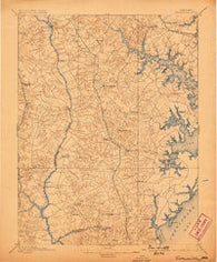 Owensville Maryland Historical topographic map, 1:62500 scale, 15 X 15 Minute, Year 1895