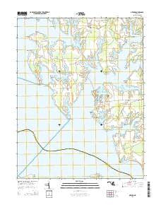 Oxford Maryland Historical topographic map, 1:24000 scale, 7.5 X 7.5 Minute, Year 2014