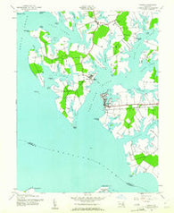 Oxford Maryland Historical topographic map, 1:24000 scale, 7.5 X 7.5 Minute, Year 1942
