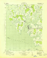 Oxford Maryland Historical topographic map, 1:31680 scale, 7.5 X 7.5 Minute, Year 1942