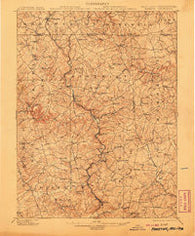 Parkton Maryland Historical topographic map, 1:62500 scale, 15 X 15 Minute, Year 1902