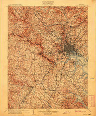 Patapsco Maryland Historical topographic map, 1:125000 scale, 30 X 30 Minute, Year 1908