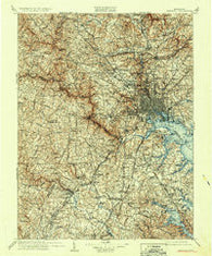Patapsco Maryland Historical topographic map, 1:125000 scale, 30 X 30 Minute, Year 1908