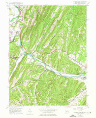 Patterson Creek West Virginia Historical topographic map, 1:24000 scale, 7.5 X 7.5 Minute, Year 1949