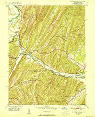 Patterson Creek West Virginia Historical topographic map, 1:24000 scale, 7.5 X 7.5 Minute, Year 1951