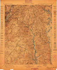 Patuxent Maryland Historical topographic map, 1:125000 scale, 30 X 30 Minute, Year 1899