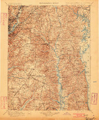 Patuxent Maryland Historical topographic map, 1:125000 scale, 30 X 30 Minute, Year 1899