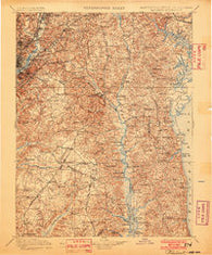 Patuxent Maryland Historical topographic map, 1:125000 scale, 30 X 30 Minute, Year 1899