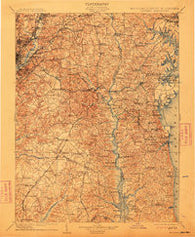 Patuxent Maryland Historical topographic map, 1:125000 scale, 30 X 30 Minute, Year 1906
