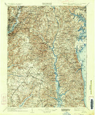 Patuxent Maryland Historical topographic map, 1:125000 scale, 30 X 30 Minute, Year 1906