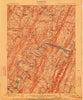 Pawpaw West Virginia Historical topographic map, 1:62500 scale, 15 X 15 Minute, Year 1900