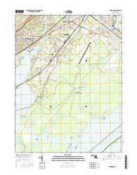 Perryman Maryland Current topographic map, 1:24000 scale, 7.5 X 7.5 Minute, Year 2016
