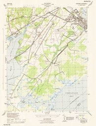 Perryman Maryland Historical topographic map, 1:31680 scale, 7.5 X 7.5 Minute, Year 1944