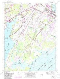 Perryman Maryland Historical topographic map, 1:24000 scale, 7.5 X 7.5 Minute, Year 1948