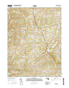 Phoenix Maryland Current topographic map, 1:24000 scale, 7.5 X 7.5 Minute, Year 2016