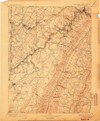 Piedmont West Virginia Historical topographic map, 1:125000 scale, 30 X 30 Minute, Year 1895