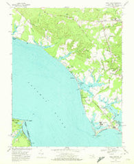 Piney Point Maryland Historical topographic map, 1:24000 scale, 7.5 X 7.5 Minute, Year 1968