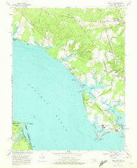 Piney Point Maryland Historical topographic map, 1:24000 scale, 7.5 X 7.5 Minute, Year 1968