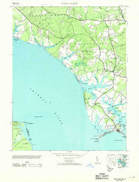 Piney Point Maryland Historical topographic map, 1:24000 scale, 7.5 X 7.5 Minute, Year 1953