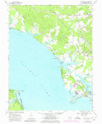 Piney Point Maryland Historical topographic map, 1:24000 scale, 7.5 X 7.5 Minute, Year 1968