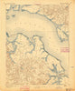 Piney Point Maryland Historical topographic map, 1:62500 scale, 15 X 15 Minute, Year 1895