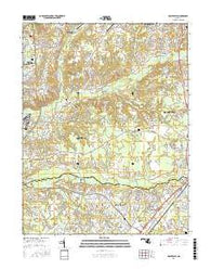 Piscataway Maryland Current topographic map, 1:24000 scale, 7.5 X 7.5 Minute, Year 2016