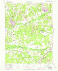 Piscataway Maryland Historical topographic map, 1:24000 scale, 7.5 X 7.5 Minute, Year 1957