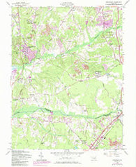 Piscataway Maryland Historical topographic map, 1:24000 scale, 7.5 X 7.5 Minute, Year 1957