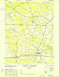 Pittsville Maryland Historical topographic map, 1:24000 scale, 7.5 X 7.5 Minute, Year 1946