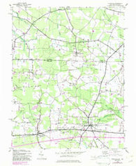 Pittsville Maryland Historical topographic map, 1:24000 scale, 7.5 X 7.5 Minute, Year 1942