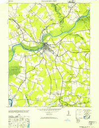 Pocomoke City Maryland Historical topographic map, 1:24000 scale, 7.5 X 7.5 Minute, Year 1953