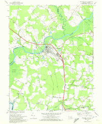 Pocomoke City Maryland Historical topographic map, 1:24000 scale, 7.5 X 7.5 Minute, Year 1968