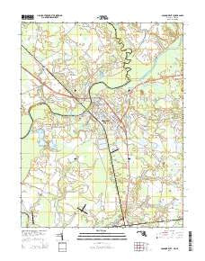 Pocomoke City Maryland Historical topographic map, 1:24000 scale, 7.5 X 7.5 Minute, Year 2014