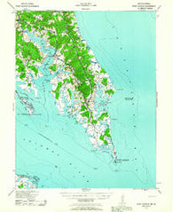 Point Lookout Maryland Historical topographic map, 1:62500 scale, 15 X 15 Minute, Year 1937